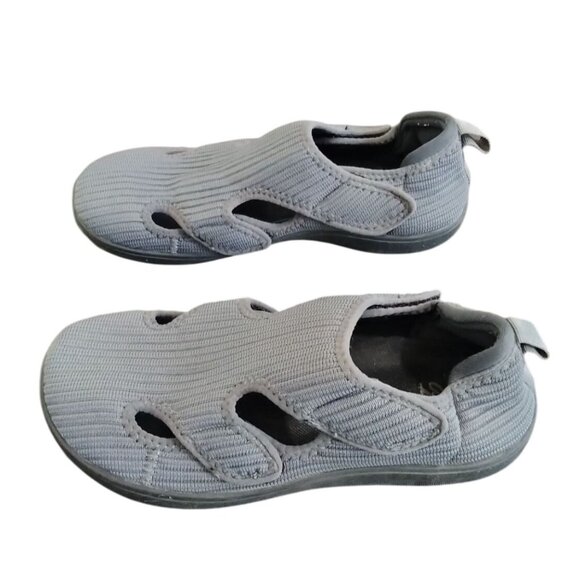 LeIsfIt Size 7.5 Shoes Women’s Adjustable Breathable Comfort Gray Wide Toe Box - Picture 5 of 11